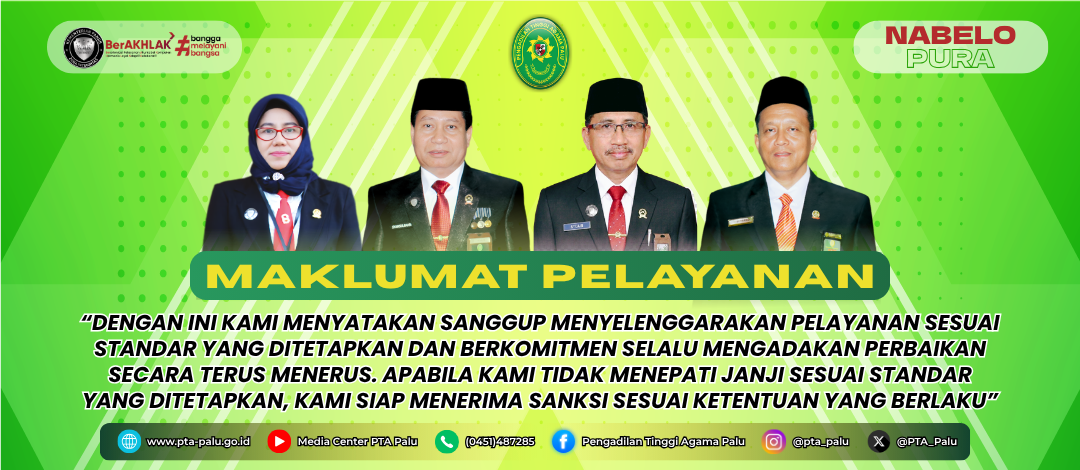 Maklumat Pelayanan PTA Palu