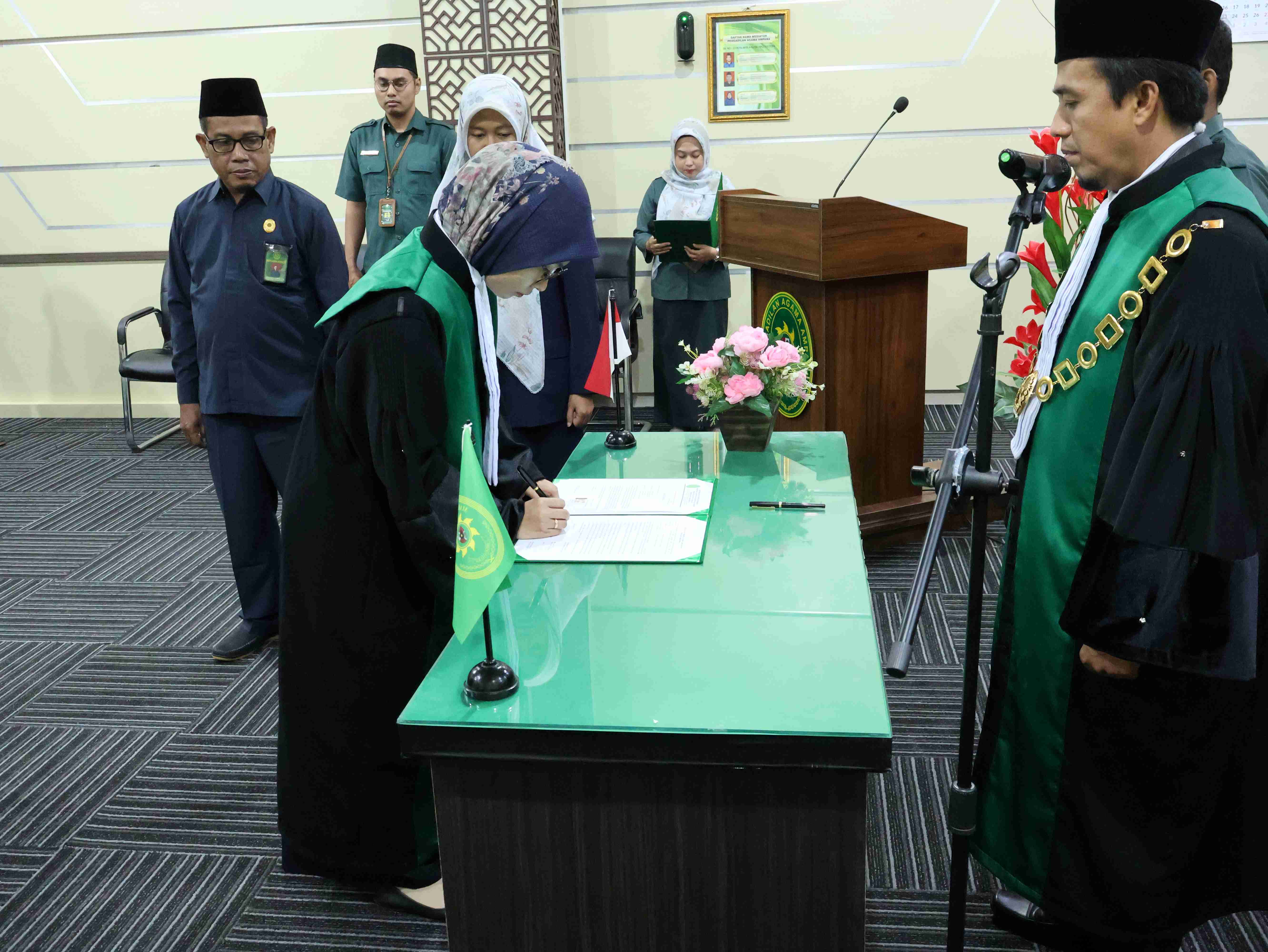 2 Pelantikan Hakim Baru Pengadilan Agama Ampana Berlangsung Sukses