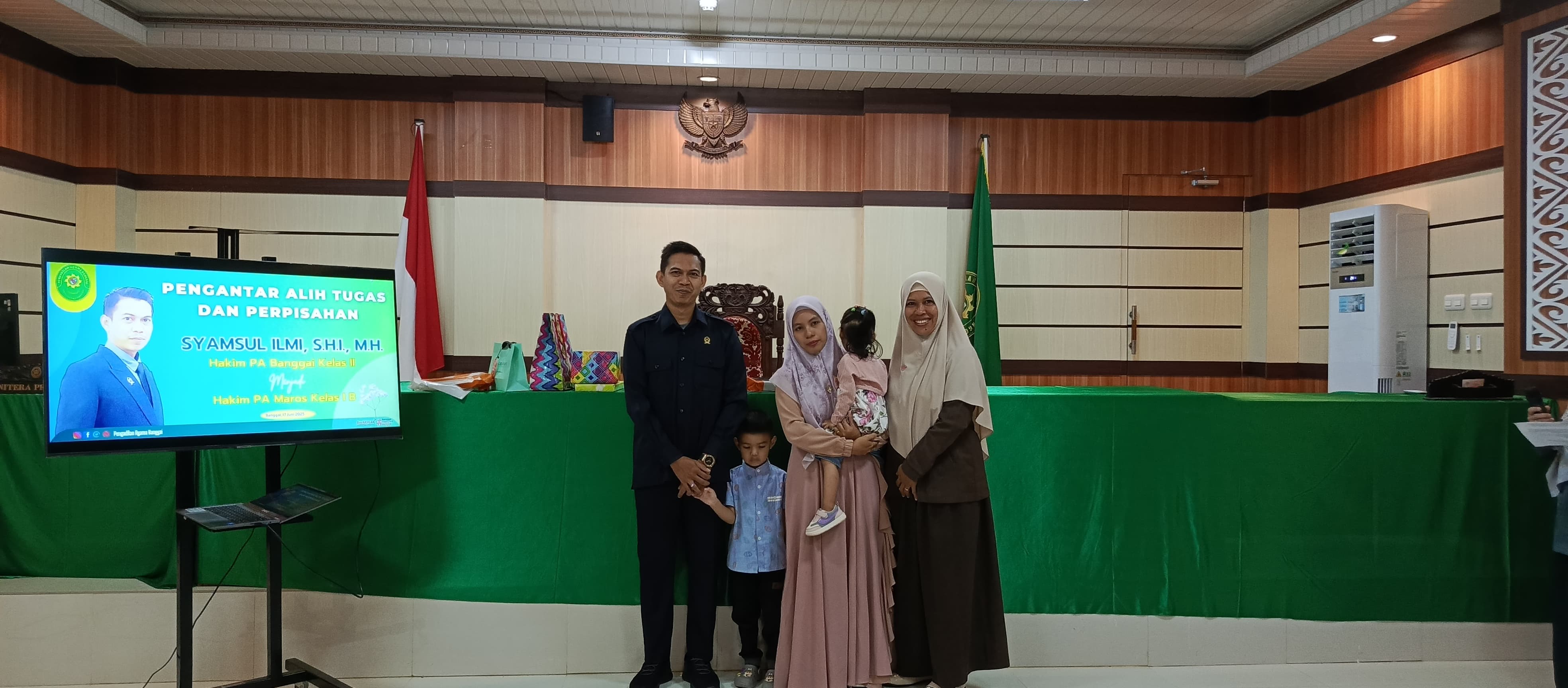 8 Pengantar Alih Tugas dan perpisahan YM Syamsul Ilmi S.H.I. M.H. Hakim Pengadilan Agama Banggai kelas II menjadi Hakim Pengadilan Agama Maros kelas IB