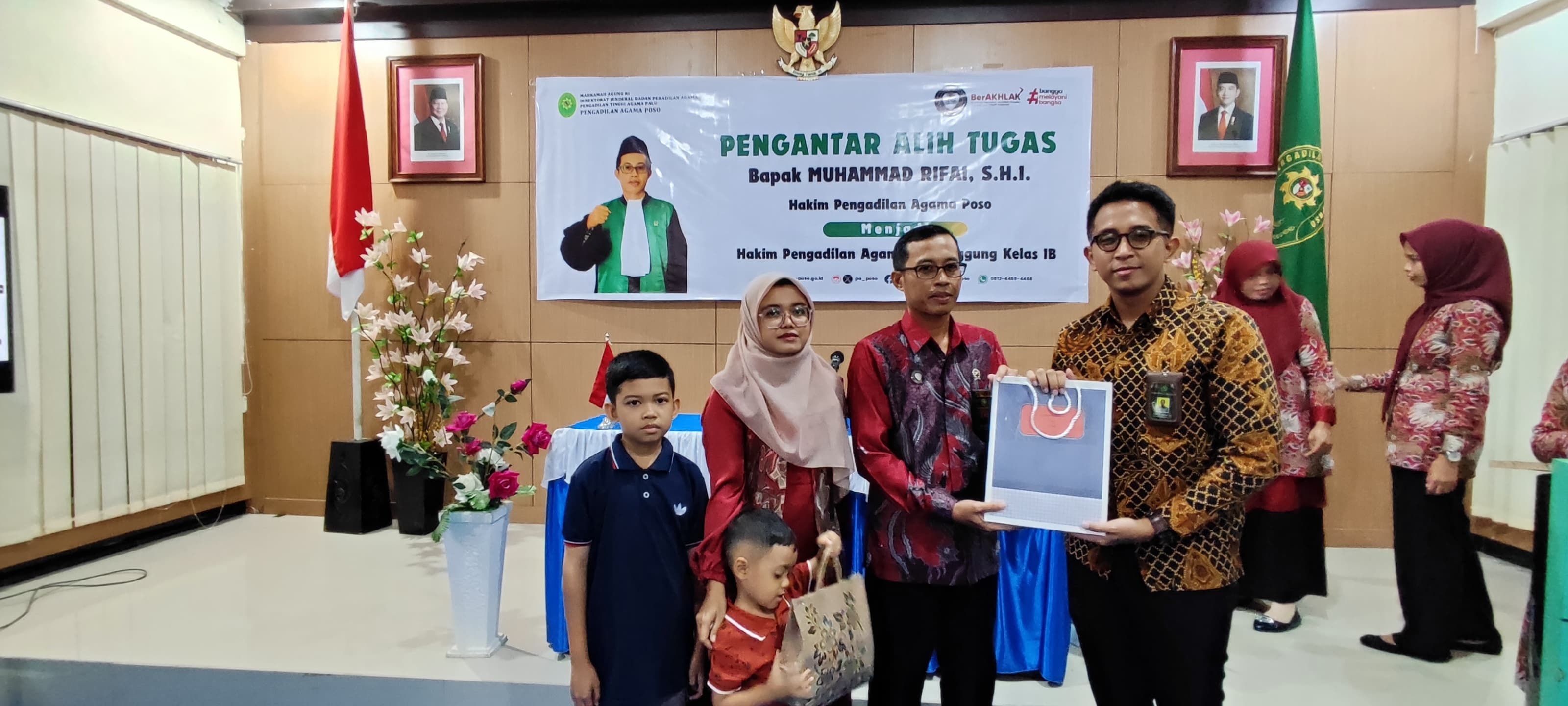 12 Pengadilan Agama Poso Gelar Acara Pengantar Alih Tugas Hakim Muhammad Rifai