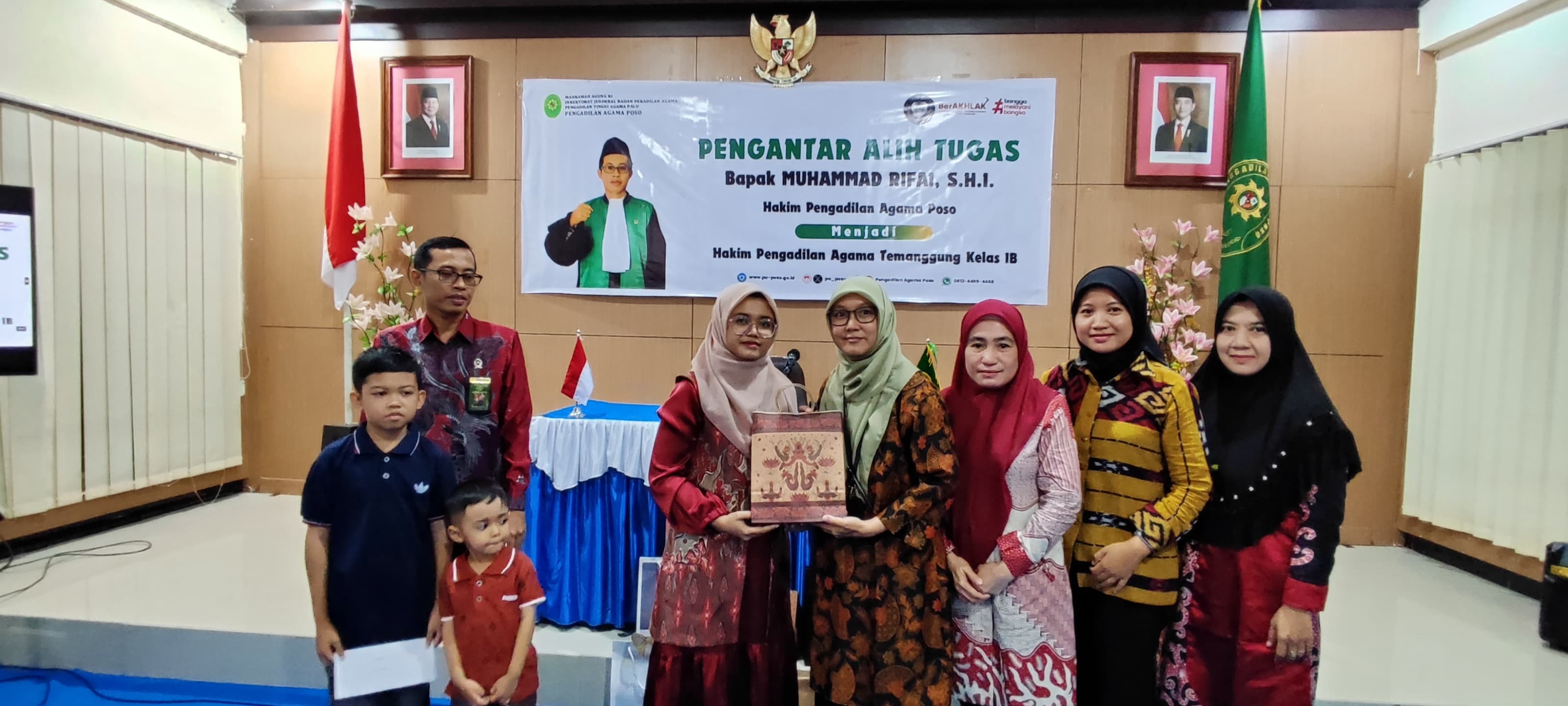 13 Pengadilan Agama Poso Gelar Acara Pengantar Alih Tugas Hakim Muhammad Rifai