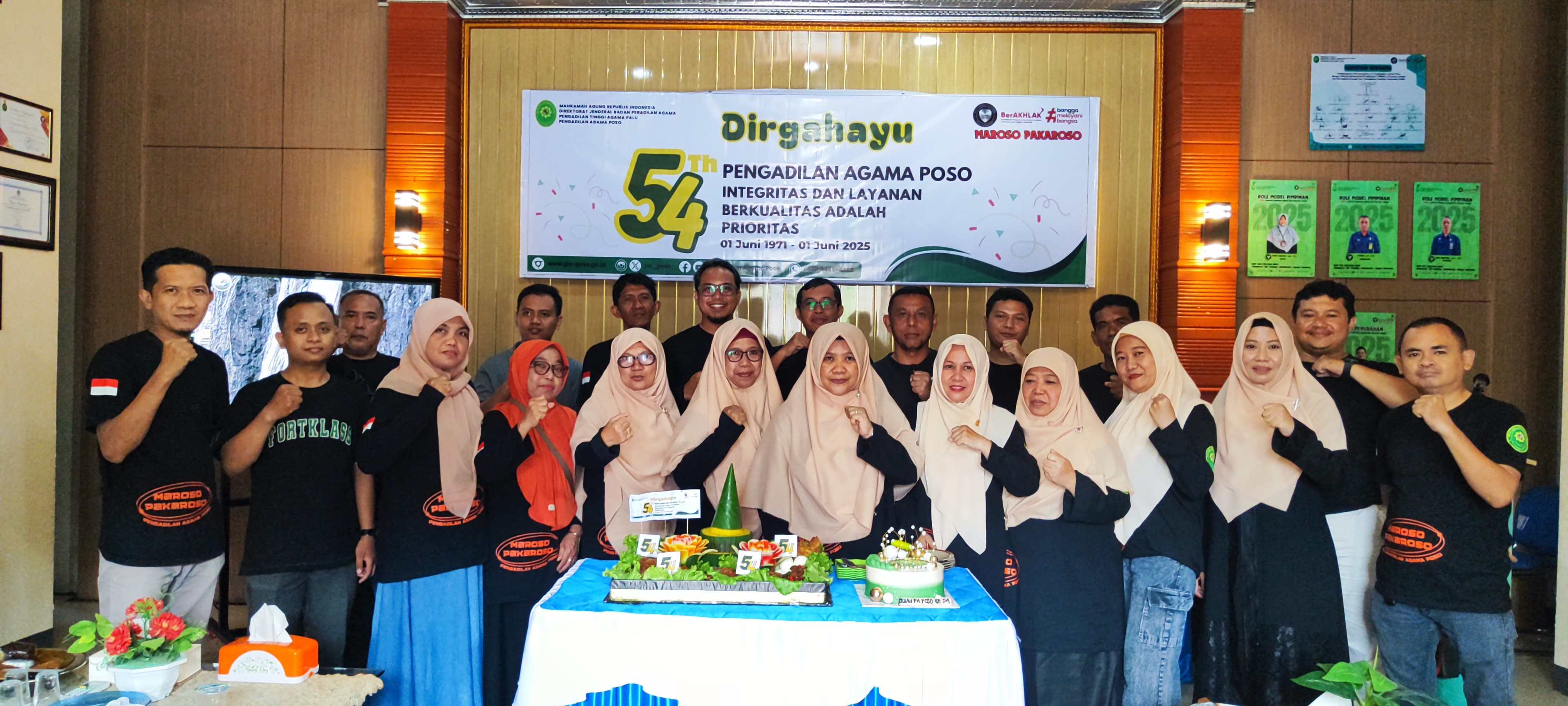 19 Pengadilan Agama Poso memperingati Hari Ulang Tahun ke 54