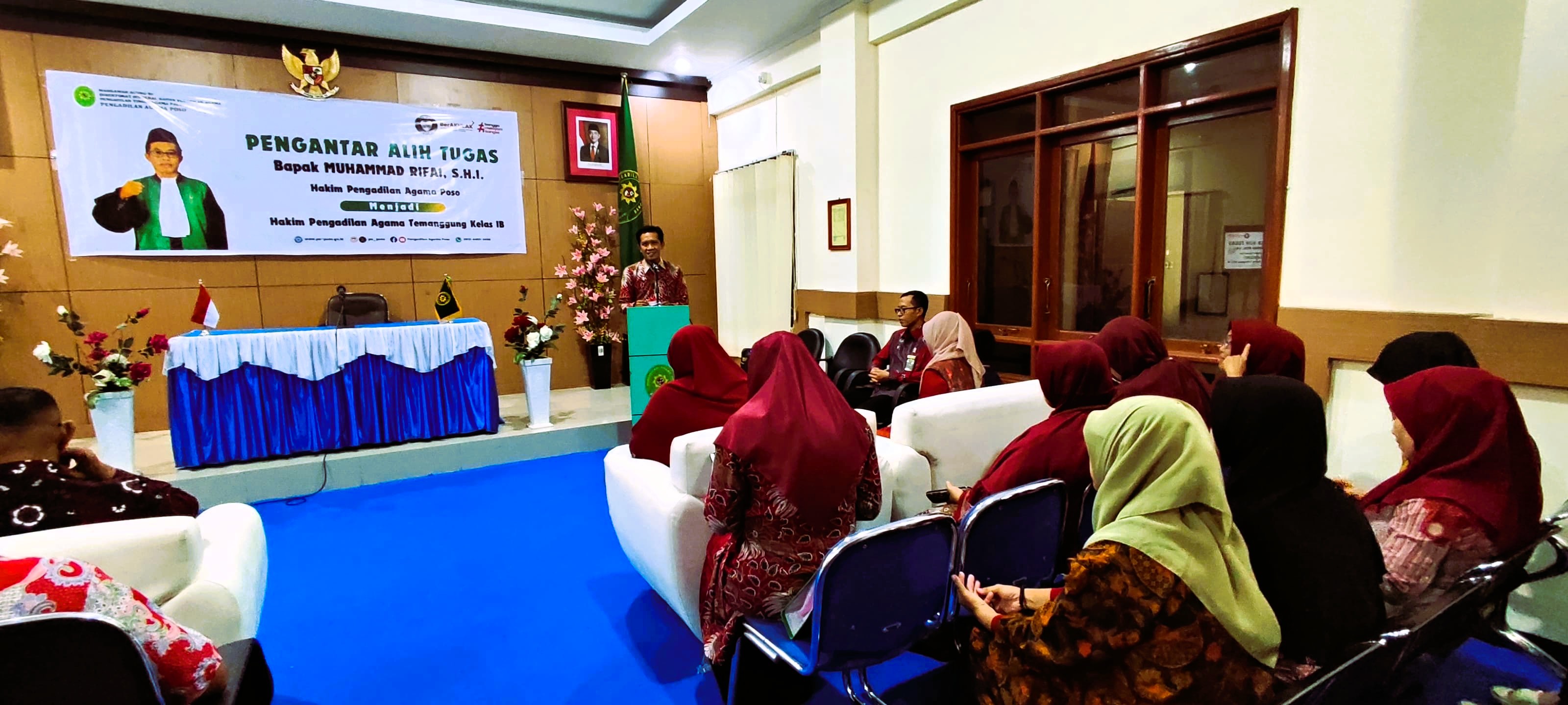 4 Pengadilan Agama Poso Gelar Acara Pengantar Alih Tugas Hakim Muhammad Rifai