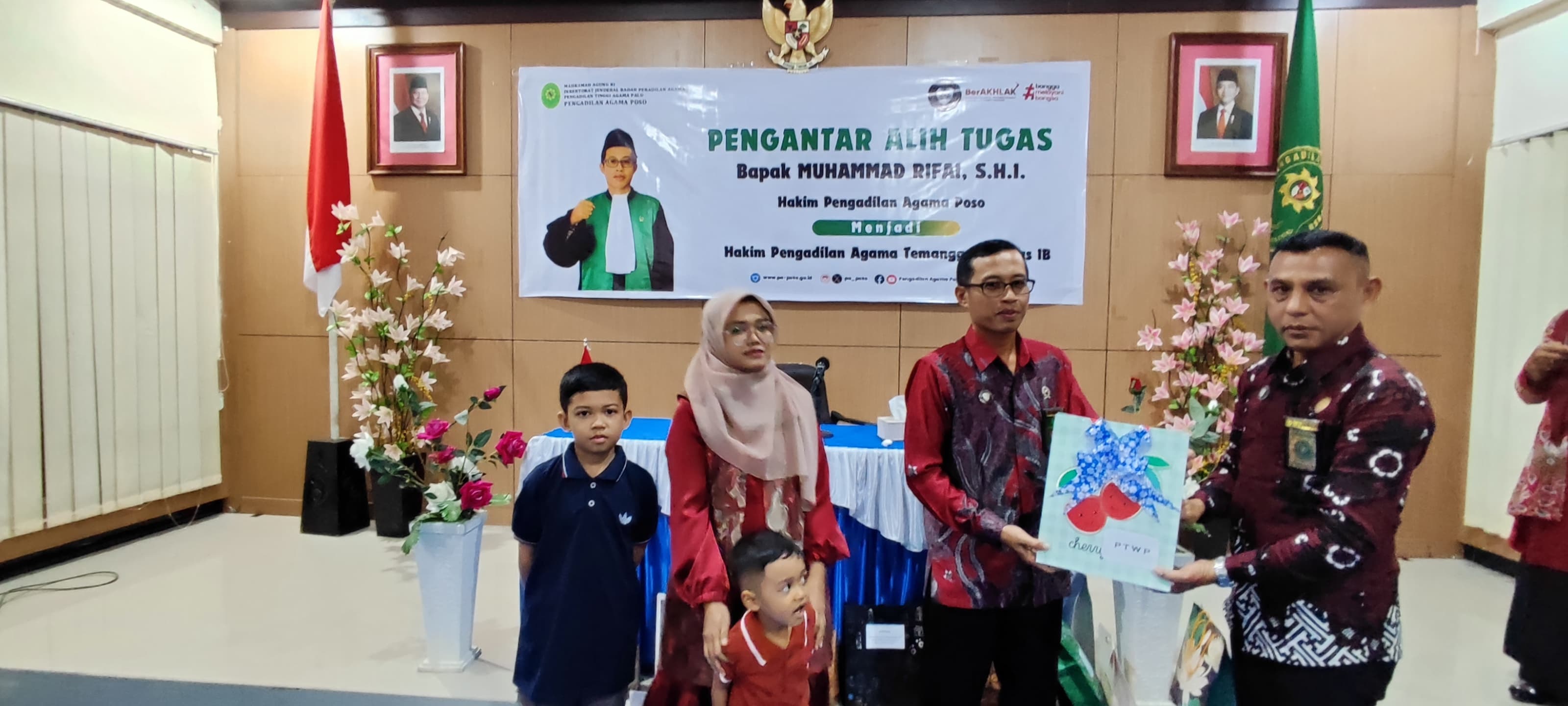 9 Pengadilan Agama Poso Gelar Acara Pengantar Alih Tugas Hakim Muhammad Rifai