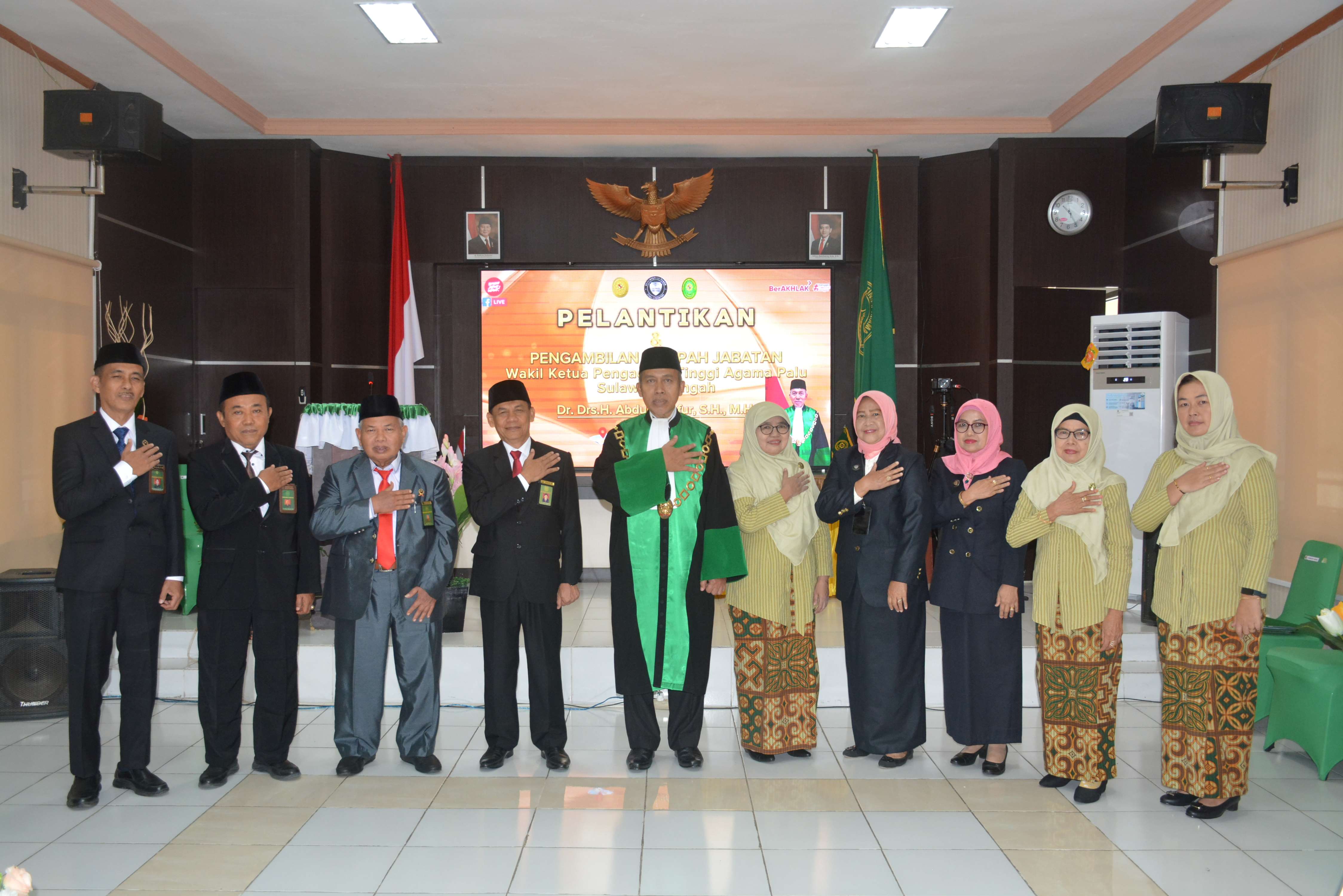 12 Pengambilan Sumpah Jabatan Dan Pelantikan Wakil Ketua Pengadilan Tinggi Agama Palu Juli 2025