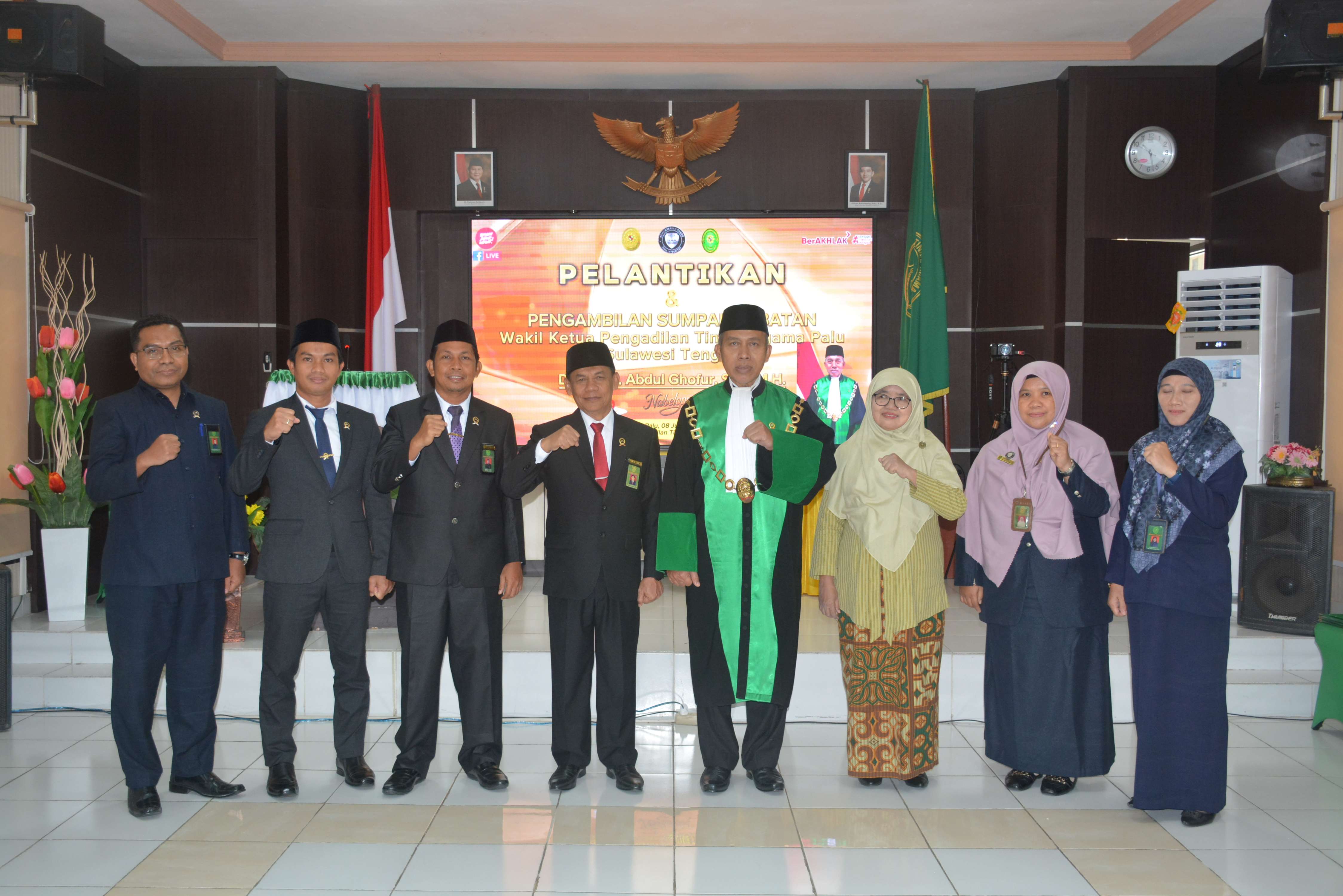 13 Pengambilan Sumpah Jabatan Dan Pelantikan Wakil Ketua Pengadilan Tinggi Agama Palu Juli 2025