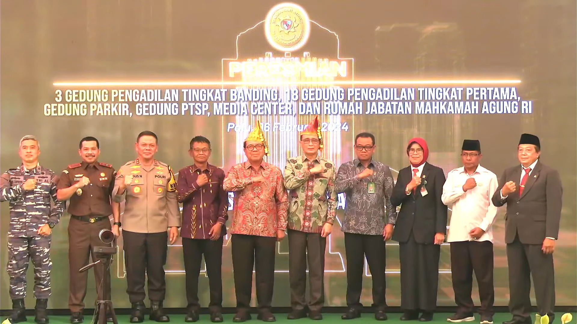 Peresmian 3 Gedung Pengadilan Tk.Banding 15 Pengadilan Tk.Pertama Gedung Serbaguna Dan RUJAB MA. 1 56 13 screenshot